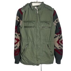 THREAD & SUPPLY Green Hooded Jacket
